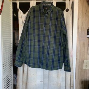 ❌2 for $10❌ Men’s green and blue button down (L)